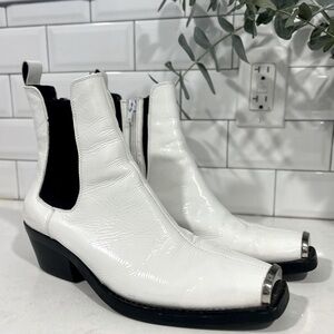 JEFFREY CAMPBELL PATENT LEATHER WESTERN BOOTS
